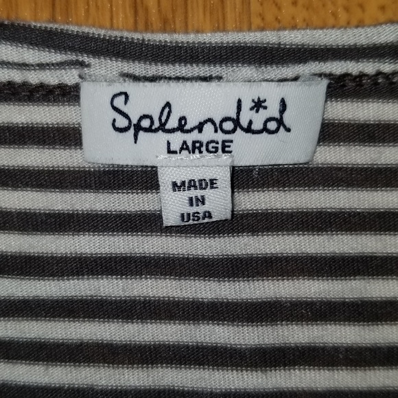 Splendid striped long sleeve top with buttons - Picture 2 of 6